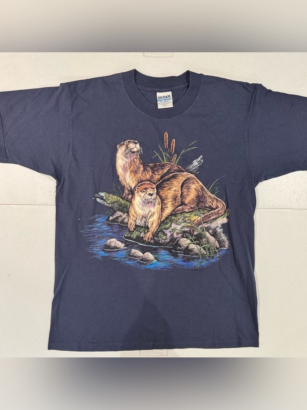 Vintage 90’s African Lion Safari River Otter t shirt size large
